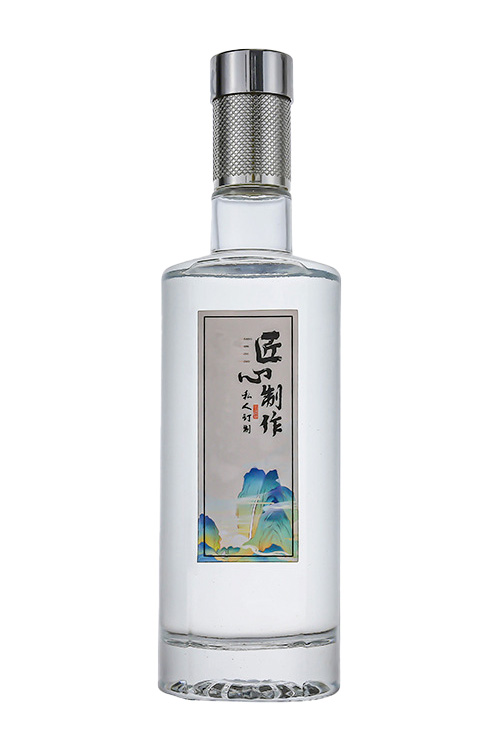 晶白酒瓶-011  