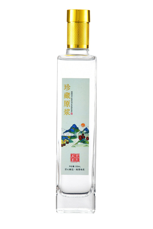 晶白酒瓶-014  