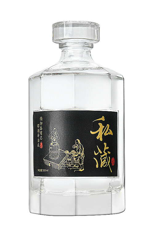 晶白酒瓶-015  